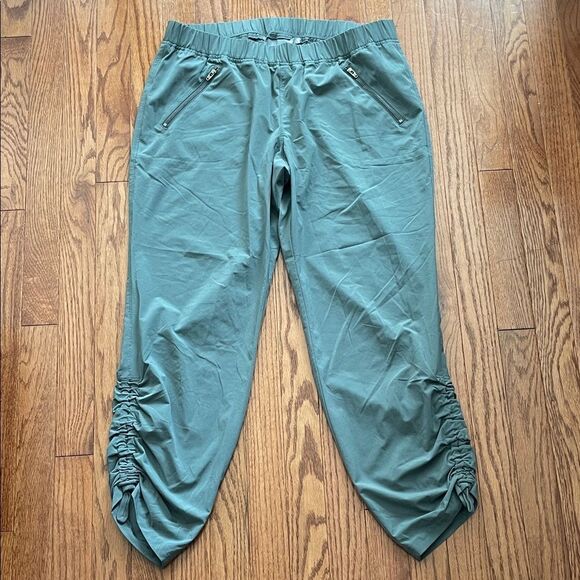 Athleta Aspire Ankle Pants Jasper Green Women’s Sz 12 - Picture 3 of 14